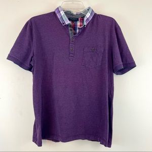 Ted Baker Gingham Collar Polo size 6